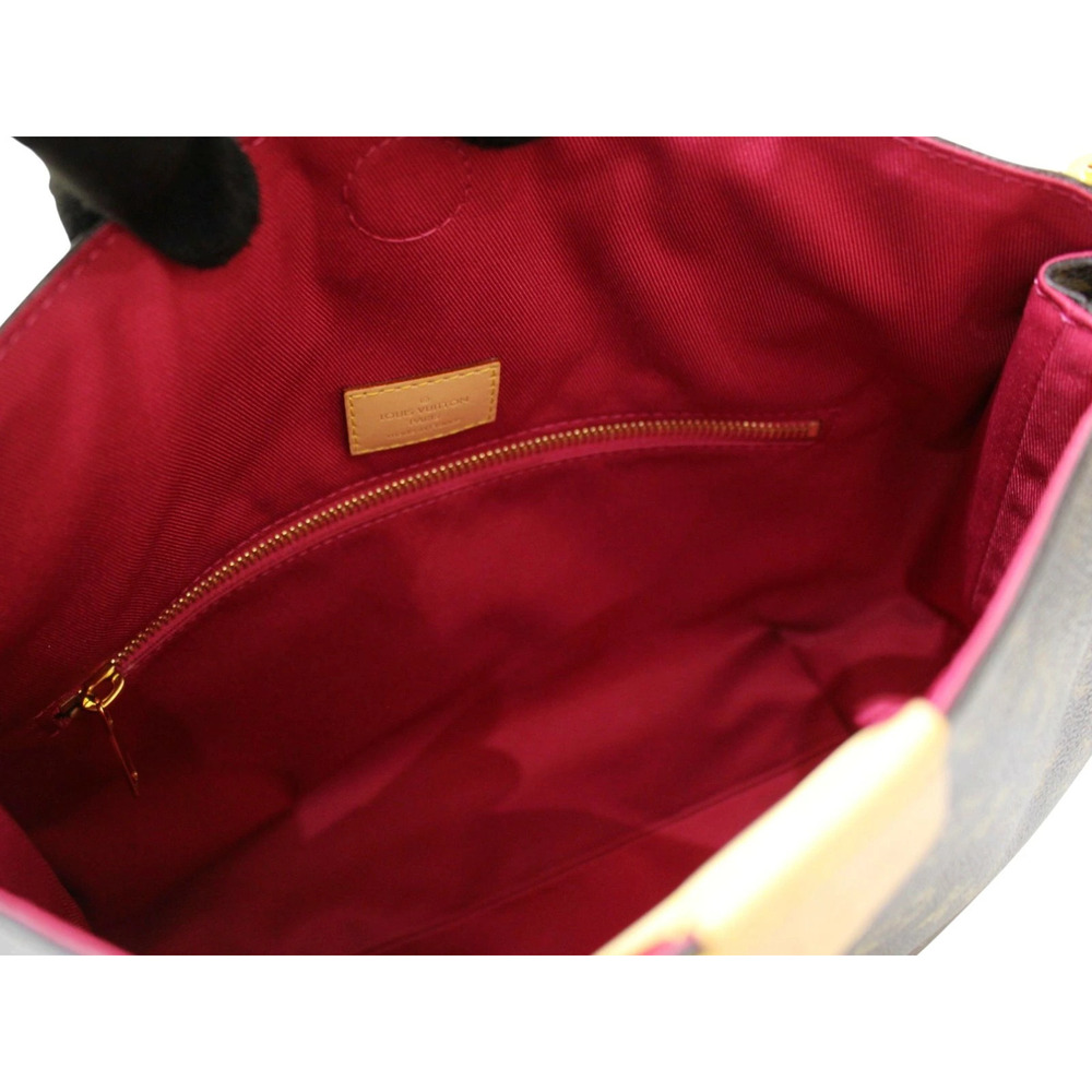 LOUIS VUITTON Graceful Monogram Brown Pink Hobo Bag - Picture 7 of 9